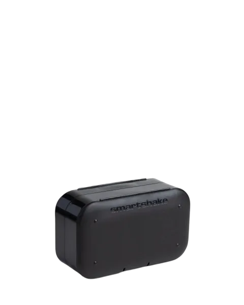 SMARTSHAKE PILLBOX ORGANIZER 2 PACK BLACK