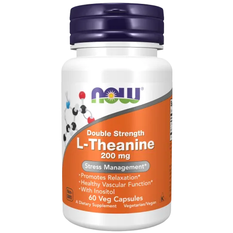 NOW FOODS L-THEANINE 200MG 60 Caps