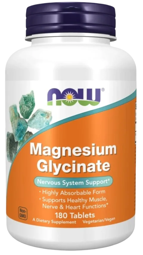 NOW FOODS MAGNESIUM GLYCINATE 180Caps