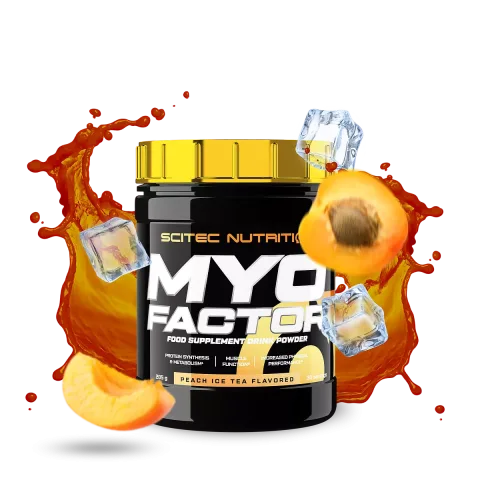SCITEC NUTRITION MYOFACTOR PEACH ICE TEAM 285G