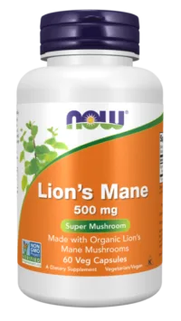 NOW FOODS LION'S MANE 500MG (60 VCAPS)