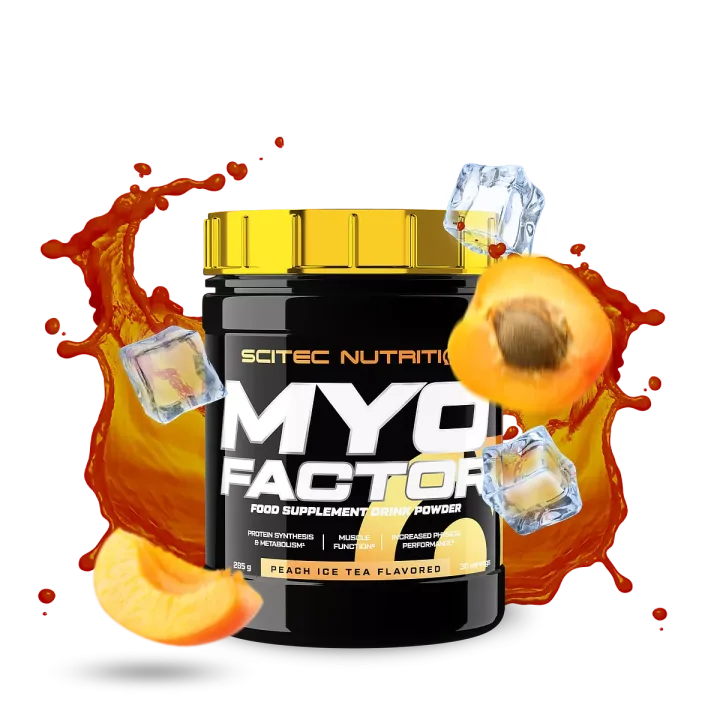 SCITEC NUTRITION MYOFACTOR PEACH ICE TEAM 285G
