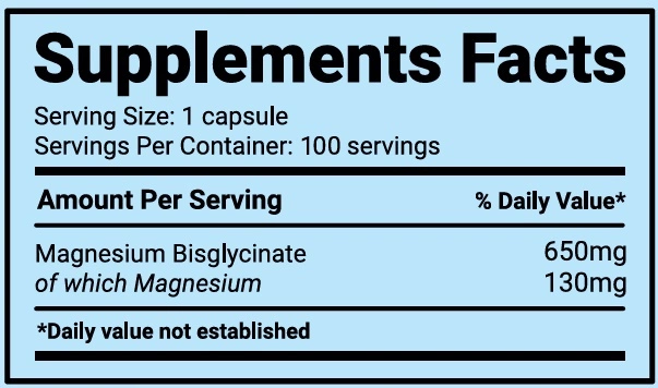 HARMONY CONCEPT MAGNESIUM BISGLYCINATE 100CAPS - Image 2