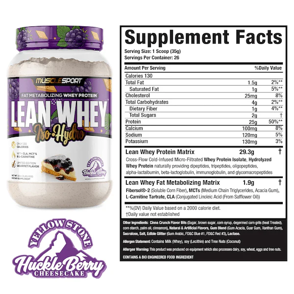 MUSCLESPORT LEAN WHEY ISO HYDRO - Image 6