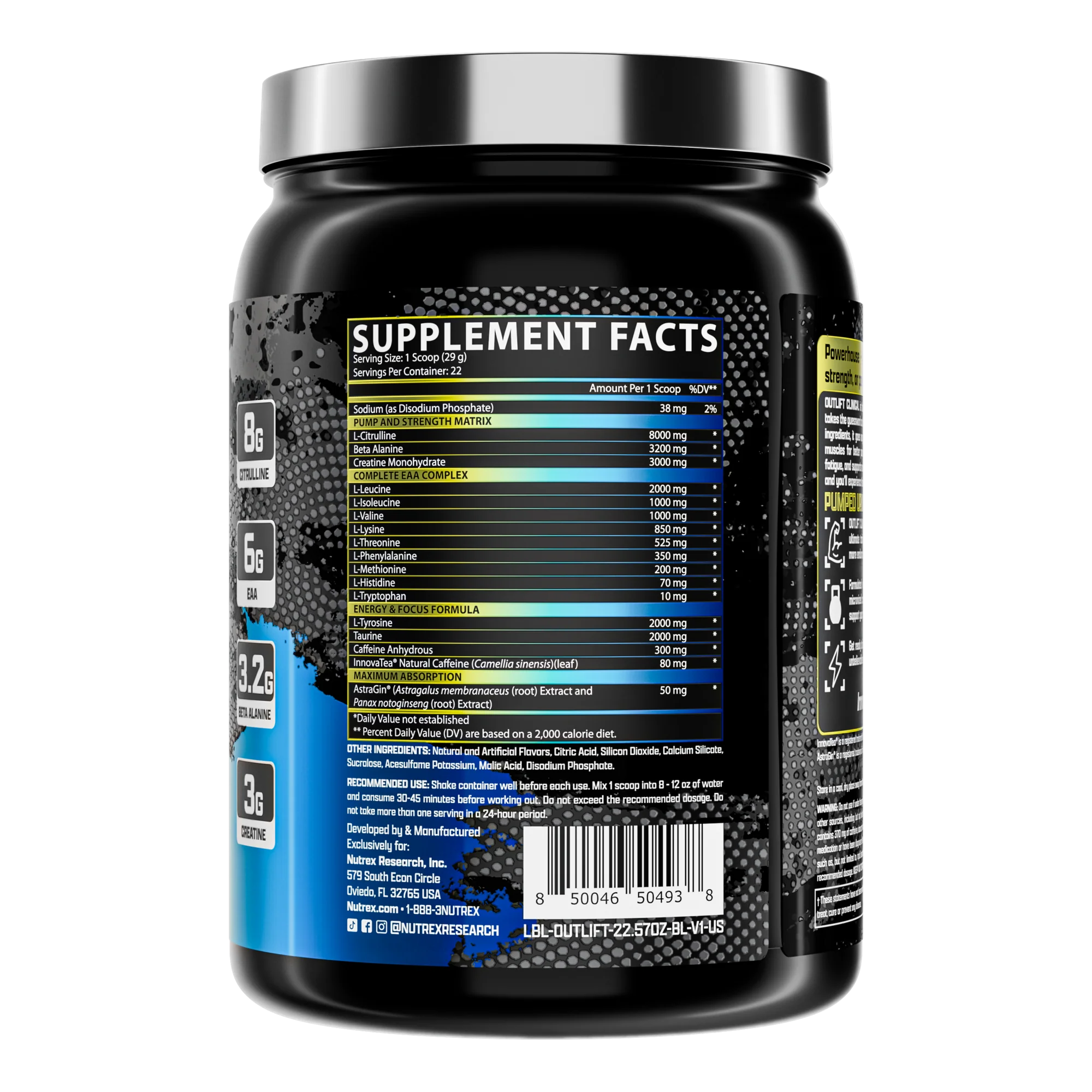 NUTREX OUTLIFT CLINICAL – ALL IN ONE PRE WORKOUT - Image 6