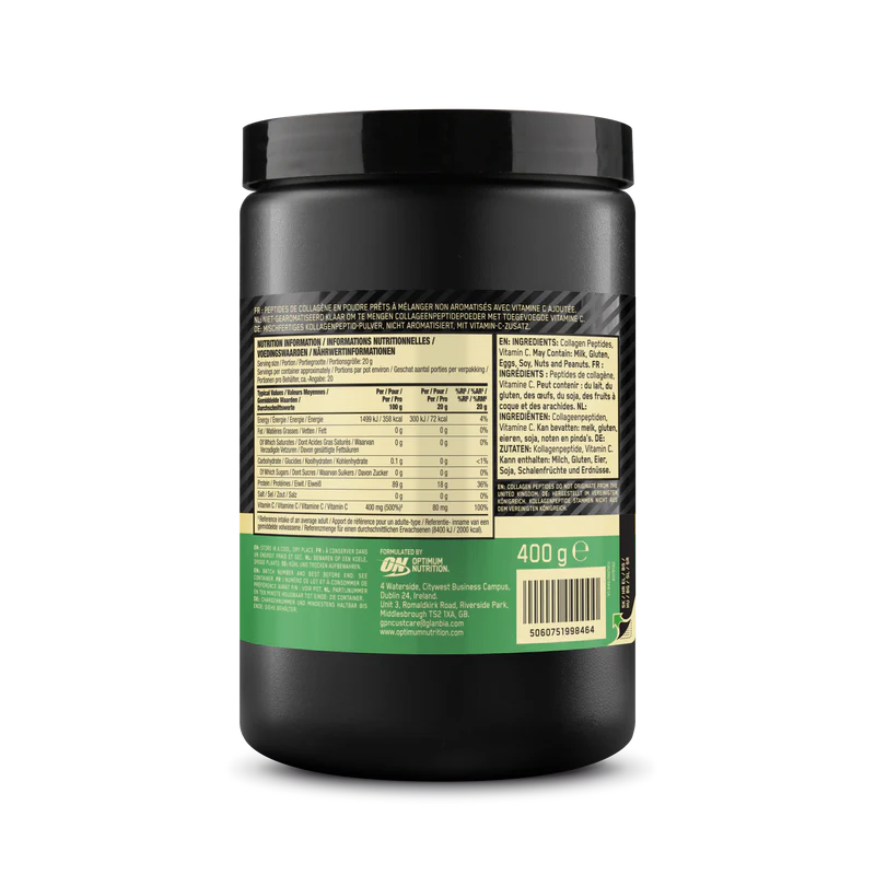 ΚΟΛΛΑΓΟΝΟ OPTIMUM NUTRITION COLLAGEN PEPTIDES 400G - Image 2