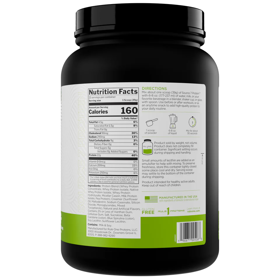 Rule 1 Source7 Gelato Protein 800-920gr - Image 4