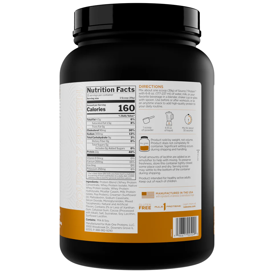 Rule 1 Source7 Gelato Protein 800-920gr - Image 6