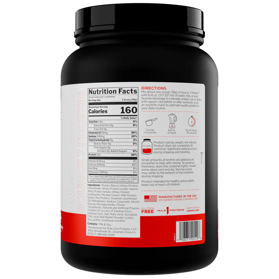 Rule 1 Source7 Gelato Protein 800-920gr - Image 14