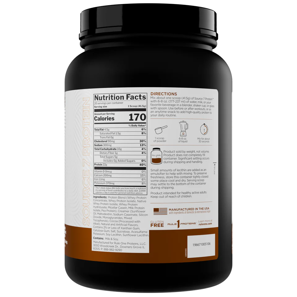 Rule 1 Source7 Gelato Protein 800-920gr - Image 8