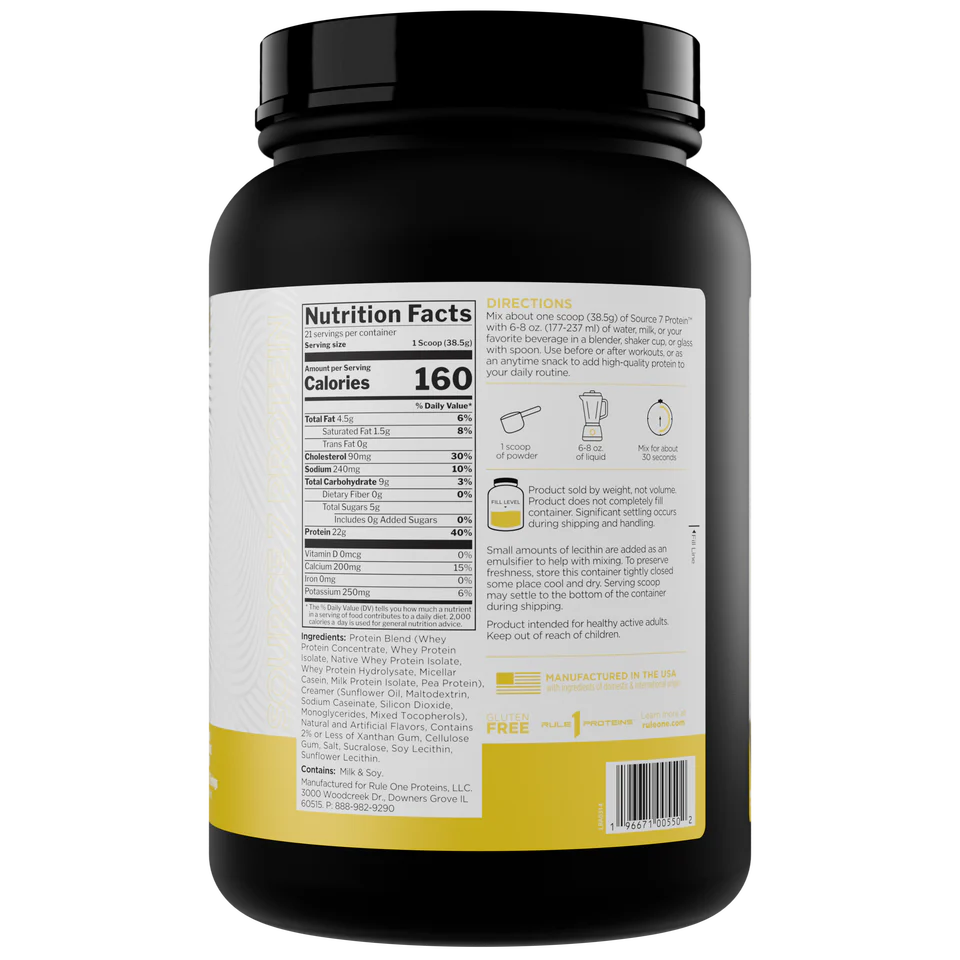 Rule 1 Source7 Gelato Protein 800-920gr - Image 12