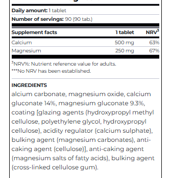 CALCIUM-MAGNESIUM SCITEC 90TBL