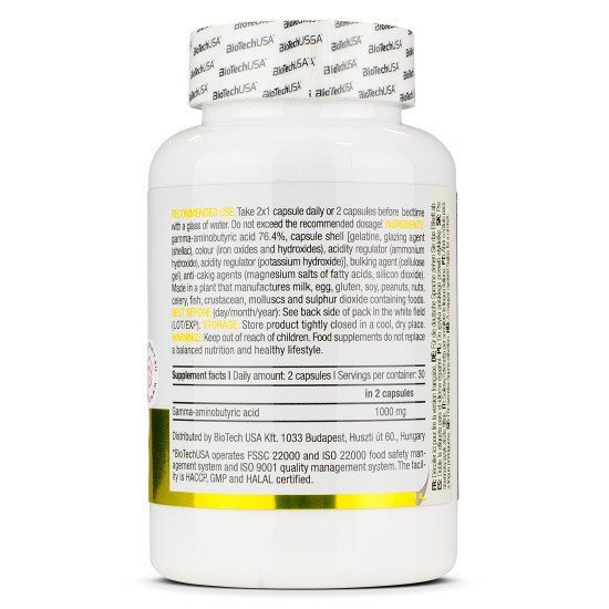 BioTech USA GABA 60 Caps - Image 2