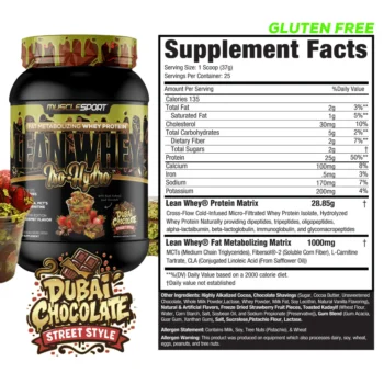 MUSCLESPORT LEAN WHEY ISO HYDRO 900-925g - dubai-chocolate-street-style