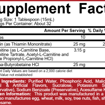 ΚΑΡΝΙΤΙΝΗ 5% NUTRITION - RICH PIANA LIQUID L-CARNITINE 3150 MANDARIN ORANGE 473ML