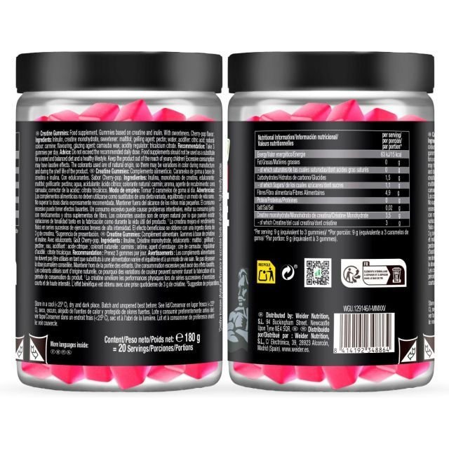 ΚΡΕΑΤΙΝΗ WEIDER PREMIUM CREAPURE GUMMIES CHERRYPOP - Image 2