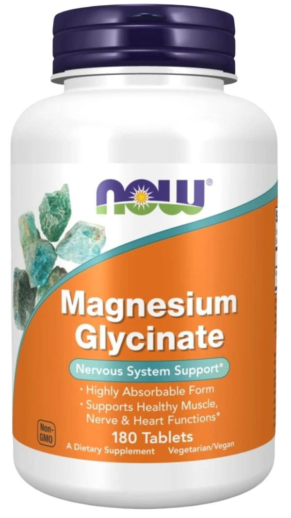 NOW FOODS MAGNESIUM GLYCINATE 180Caps