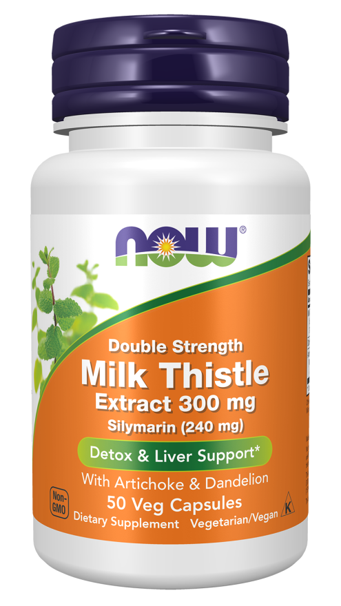 NOW FOODS MILK THISTLE ARTICHOKE & DANDELION, 300MG 50Caps