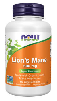NOW FOODS LION'S MANE 500MG (60 VCAPS)